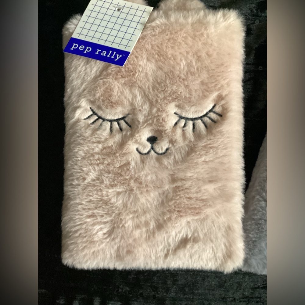 Pep Rally Furry Panda Cat Notebooks - Picture 2 of 10